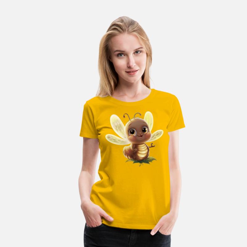 an adorable glowing firefly