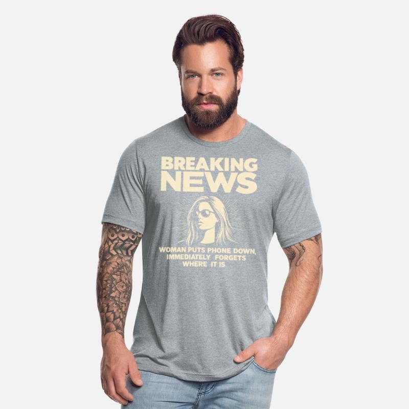 Breaking News: Woman Puts Phone Down