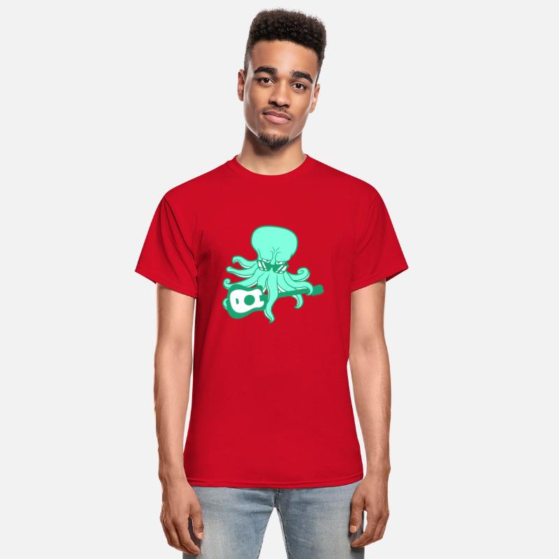 Cool Octopus Kraken Squid Plays Guitar Guitarist