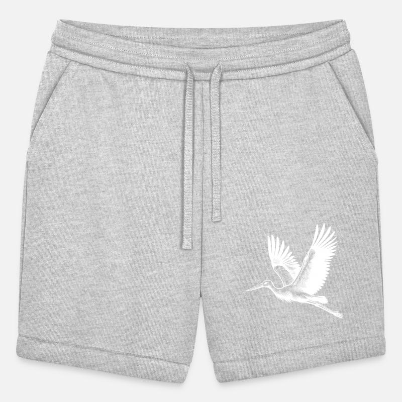 Pretty Flying Stork Bird