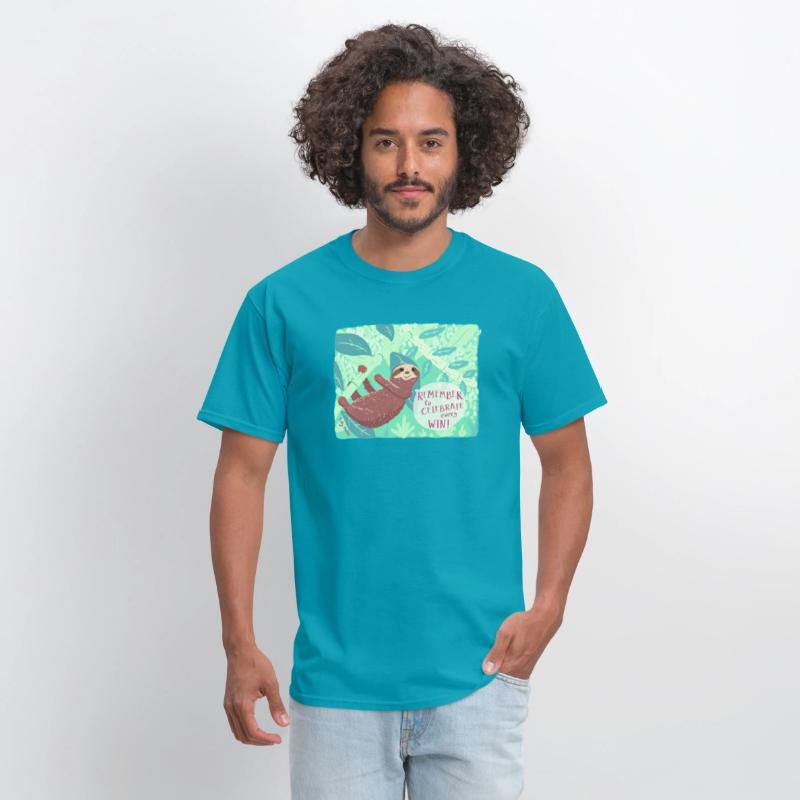 Remember to celebrate every win! - A cute sloth