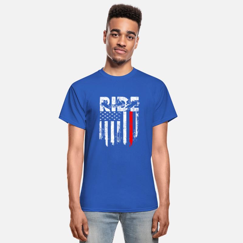 RIDE Snowmobile TShirt Snowmobiling American Flag