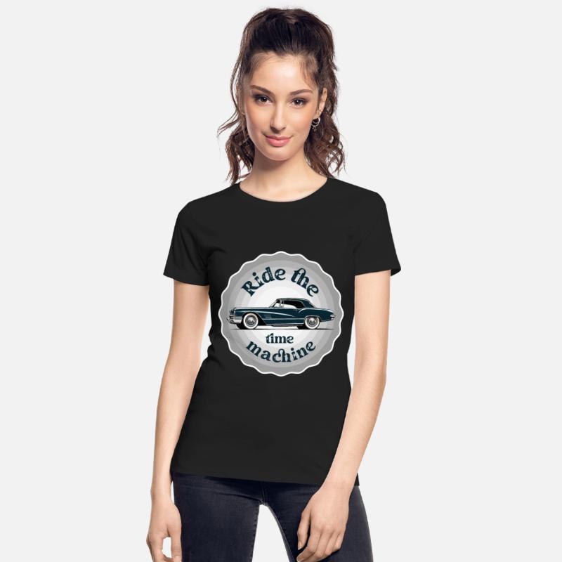 Ride the time machine. Classic car badge.