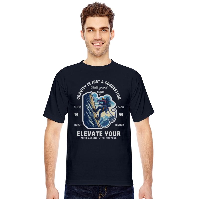 Rockclimbing enthusiasts motivational quote tshirt