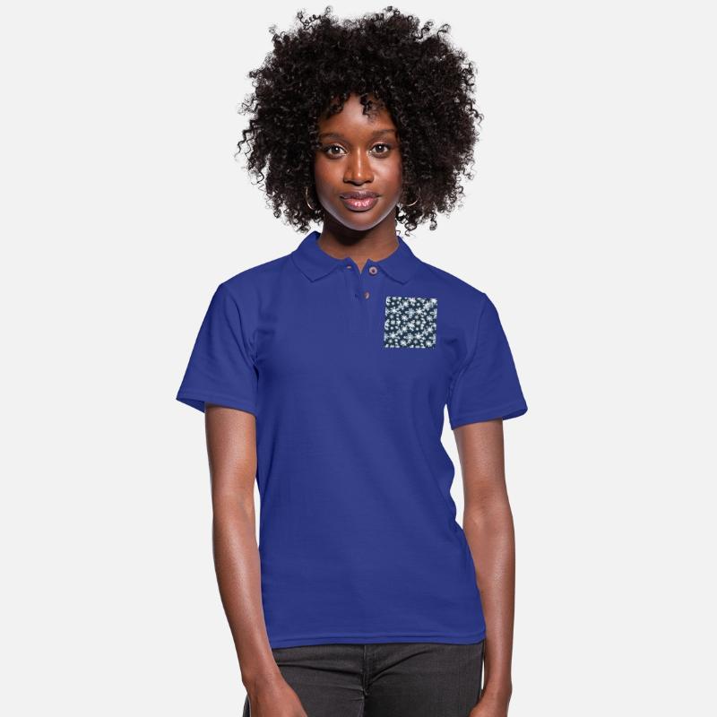 Snow pattern on navy blue background