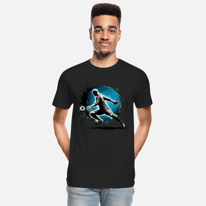 Soccer Goalkeeper Action Silhouette Design