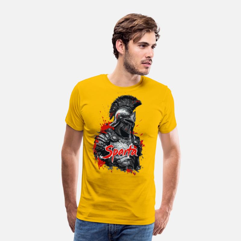 Spartan soldier in a splatter design