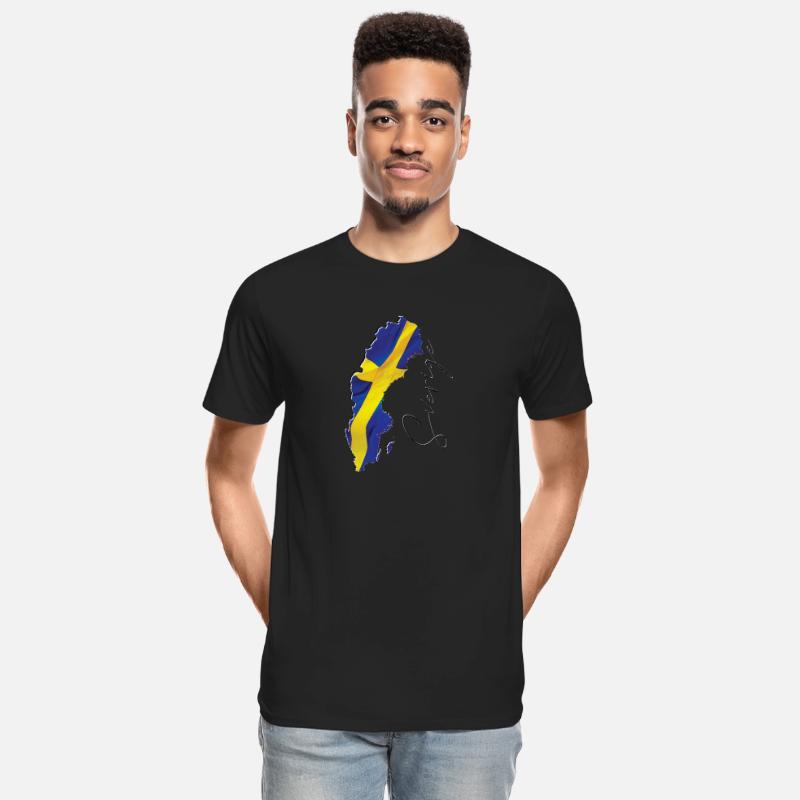 Sweden Flag in Sweden Map SE