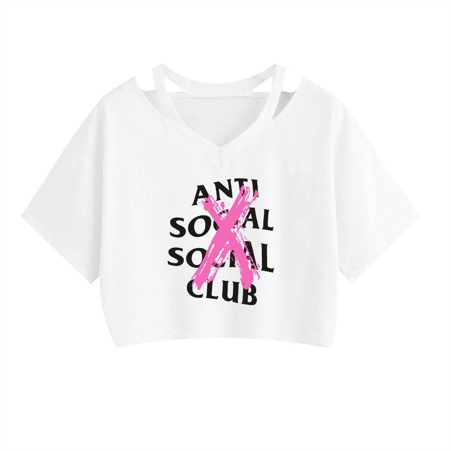 Floral Print Crop Tank Top for Women by ANTI SOCIAL SOCIAL CLUB