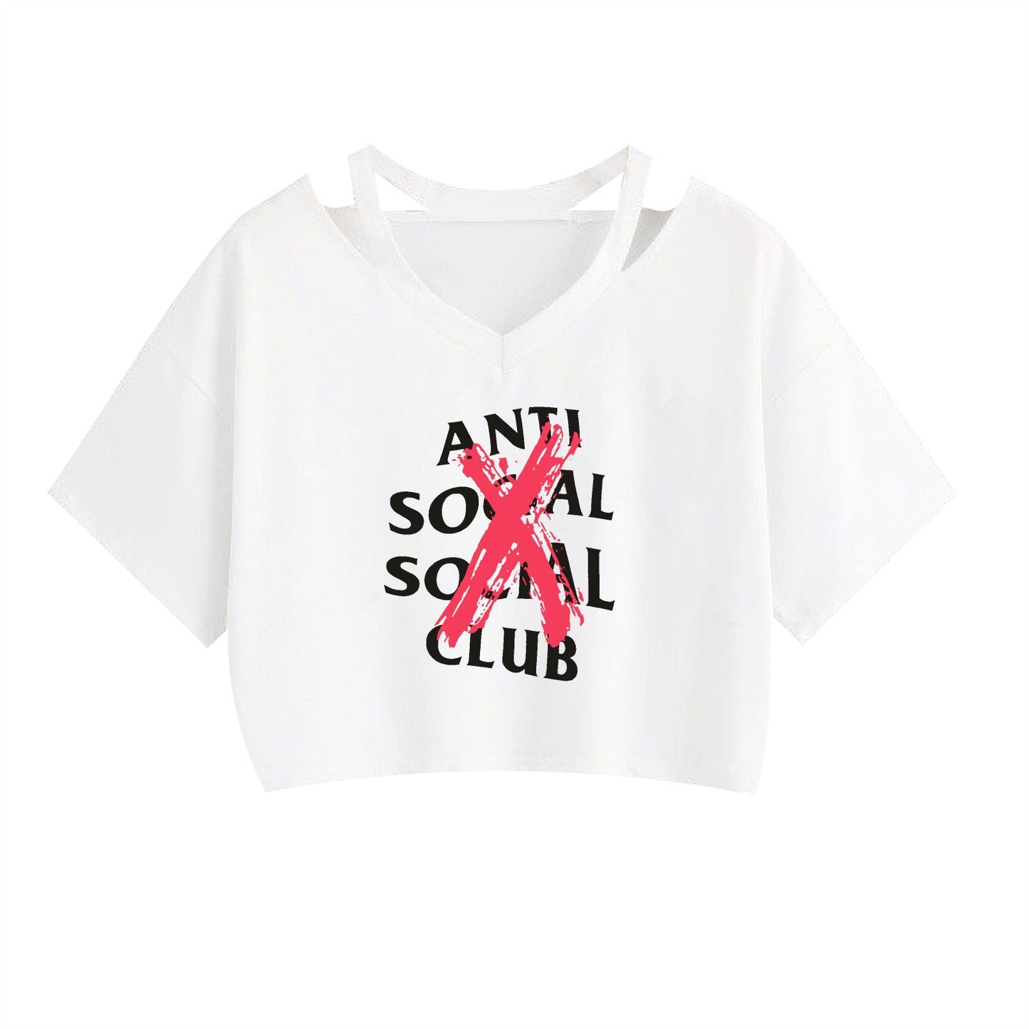 Floral Print Crop Tank Top for Women by ANTI SOCIAL SOCIAL CLUB