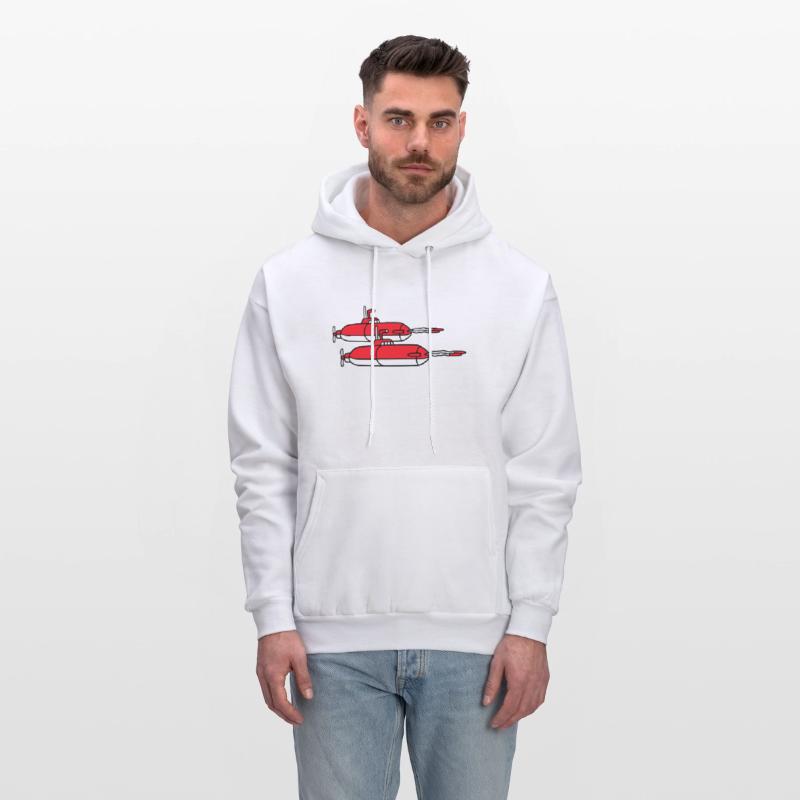 2 Military Submarines Shooting Two Torpedo Missile