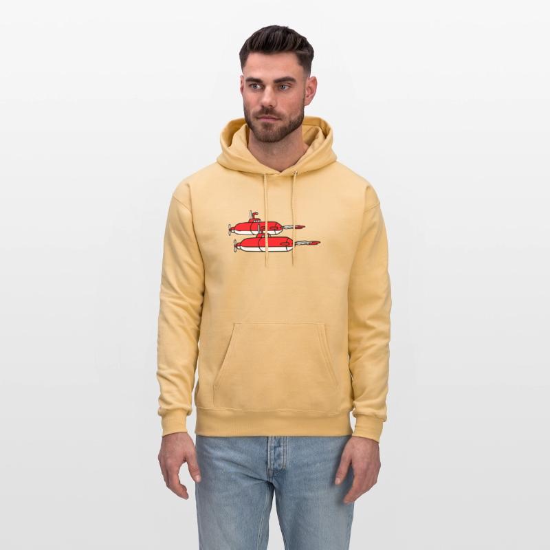 2 Military Submarines Shooting Two Torpedo Missile