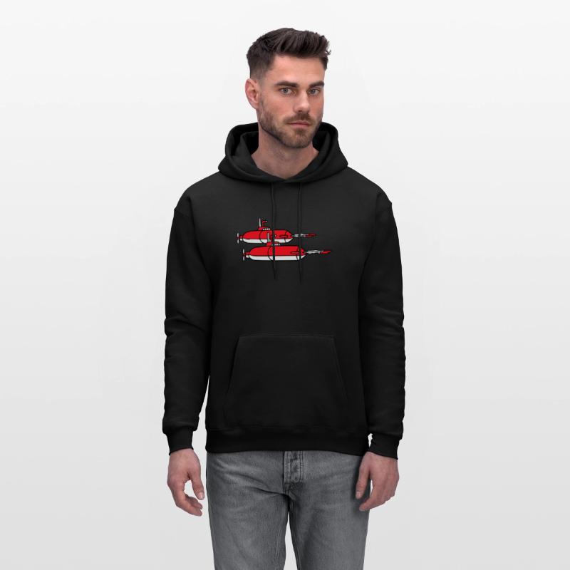 2 Military Submarines Shooting Two Torpedo Missile