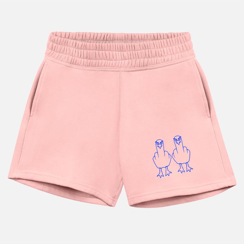 2 seagulls middle finger insult stinky finger team