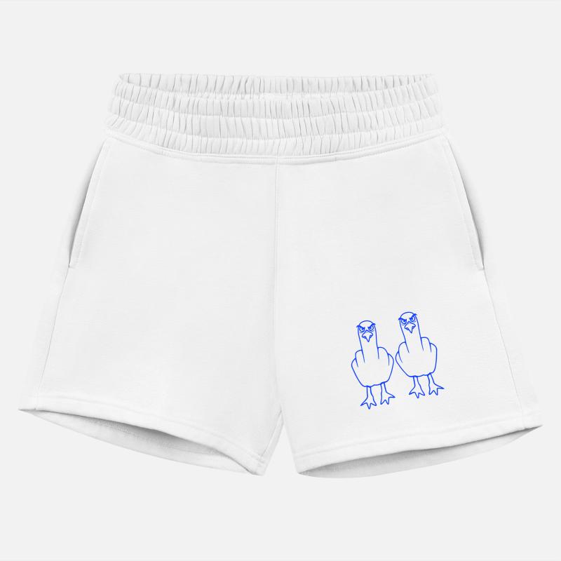 2 seagulls middle finger insult stinky finger team