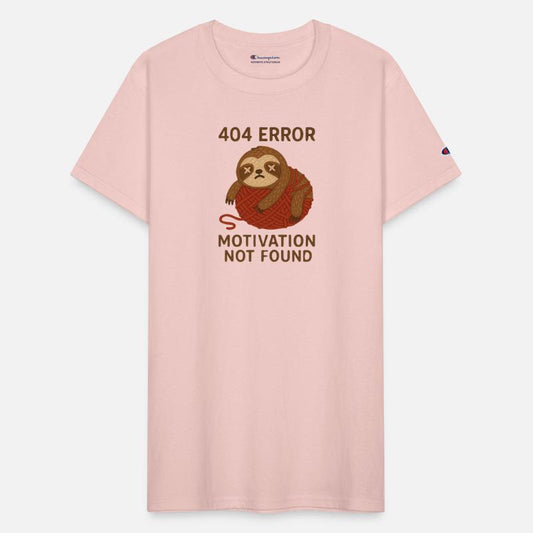 404 Error Motivation Not Found Sloth Shirt
