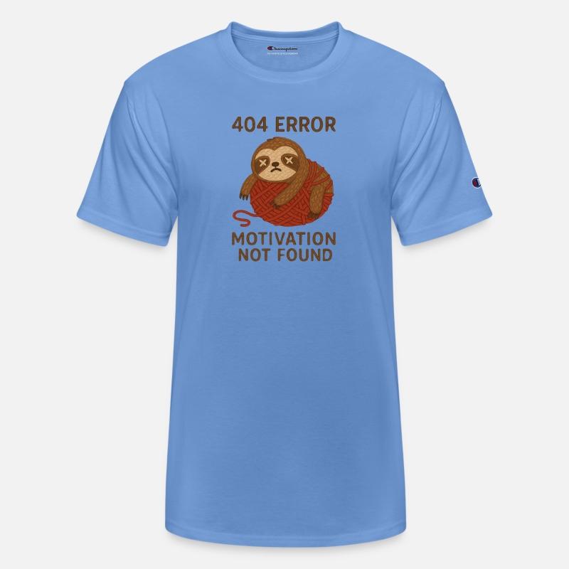 404 Error Motivation Not Found Sloth Shirt