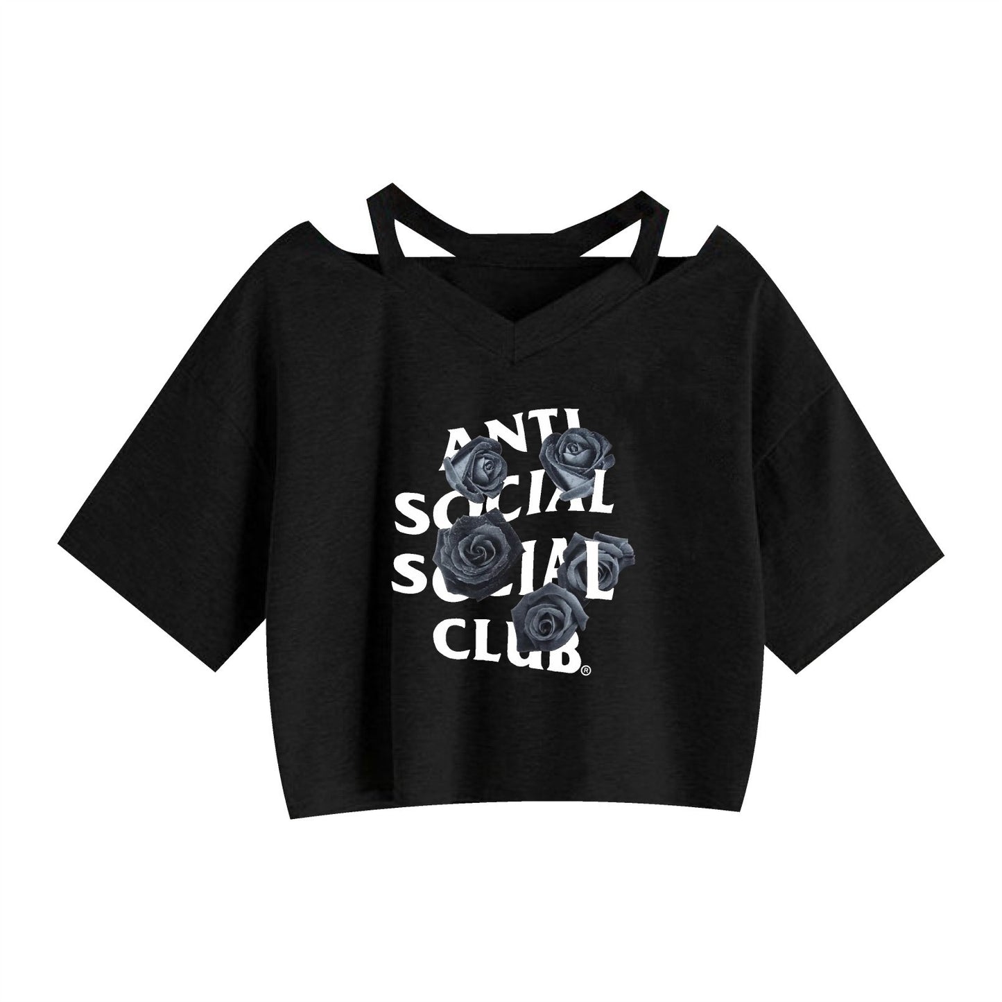 Floral Print Crop Tank Top for Women by ANTI SOCIAL SOCIAL CLUB