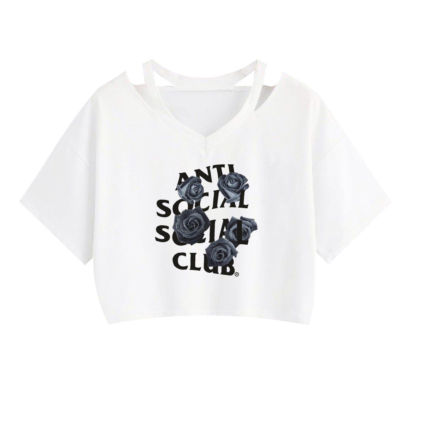Floral Print Crop Tank Top for Women by ANTI SOCIAL SOCIAL CLUB