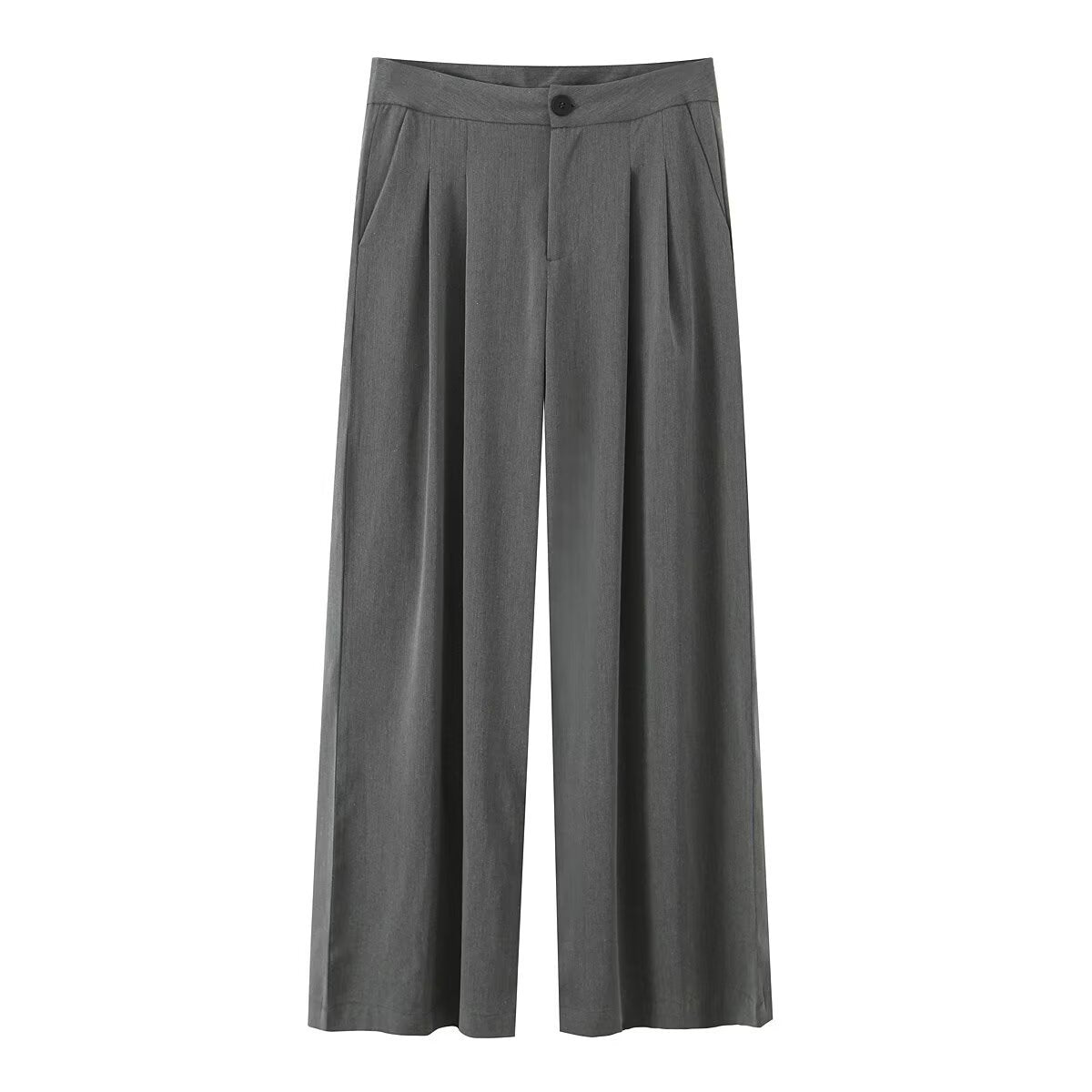 Minimalist style versatile casual low waist wide leg pants