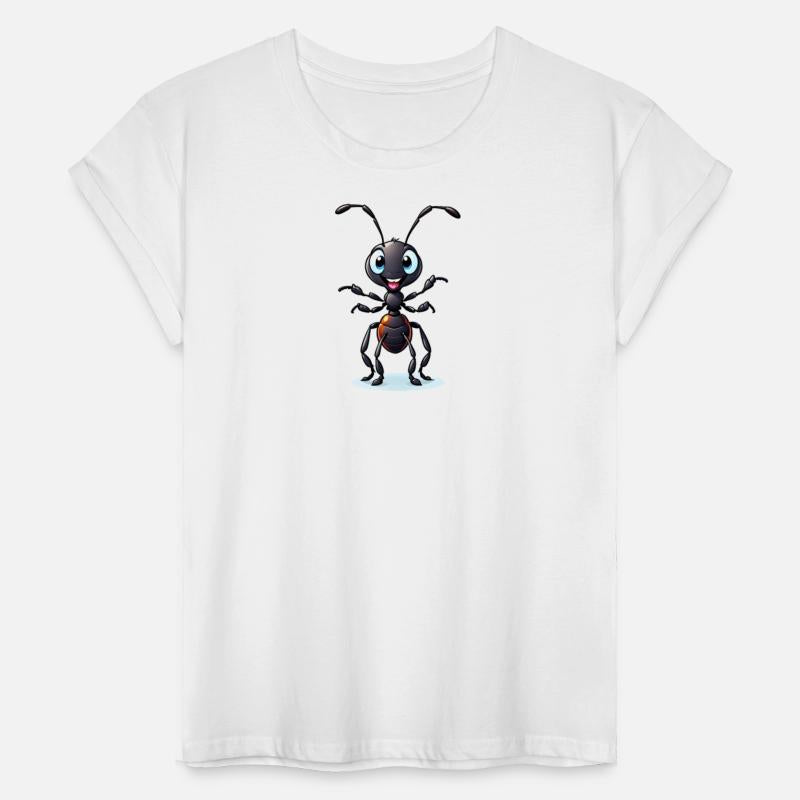 A Cartoonish Black Ant in a Playful Pose