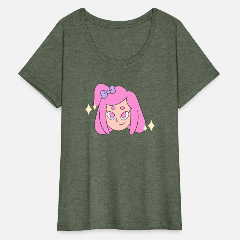 A girl with magical pink hair