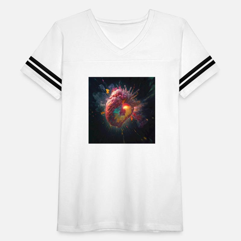 A heart exploding with radiation reimagined