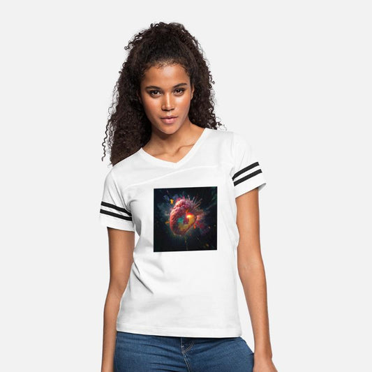 A heart exploding with radiation reimagined