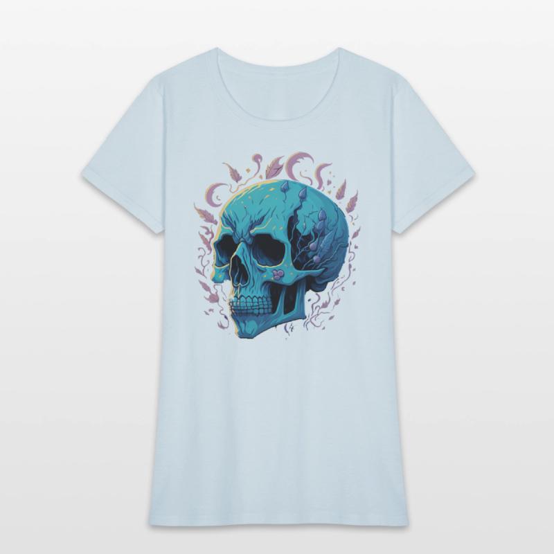 A skull heavy pigment