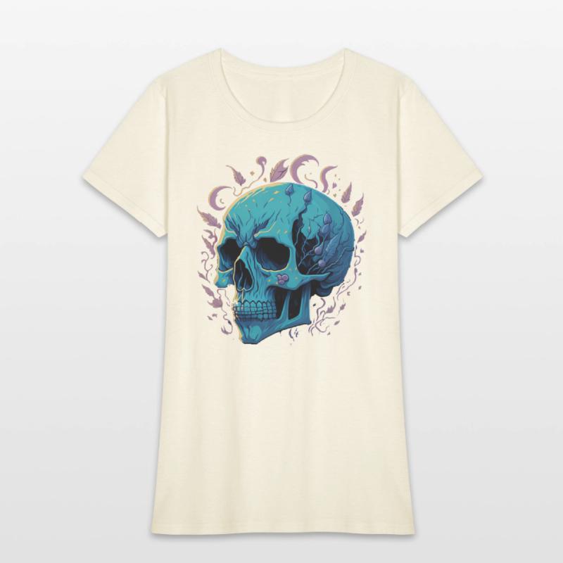 A skull heavy pigment