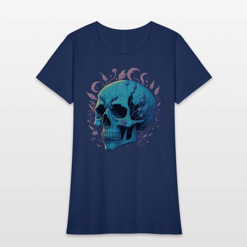 A skull heavy pigment