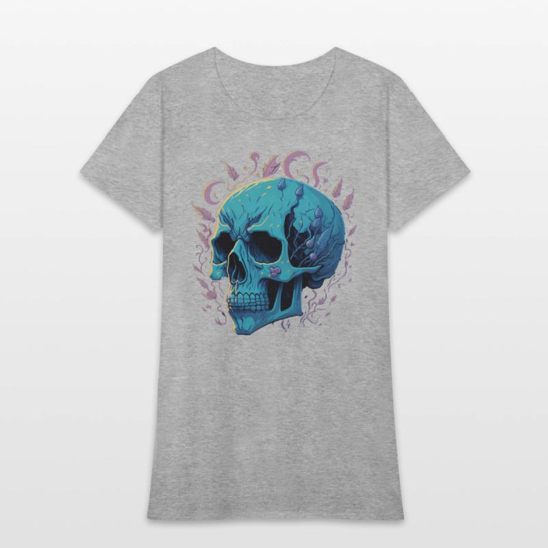 A skull heavy pigment