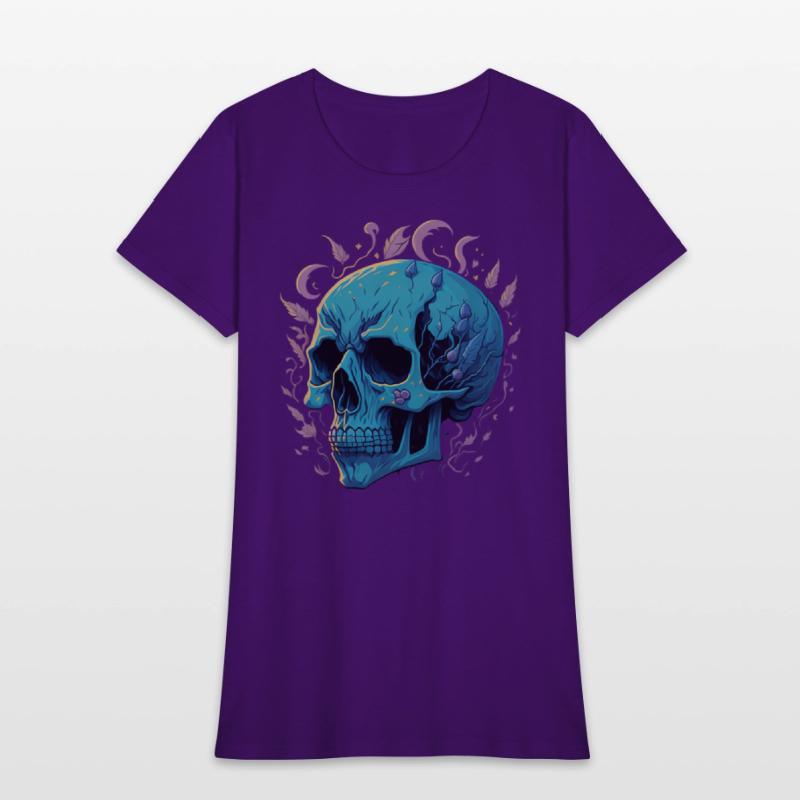 A skull heavy pigment