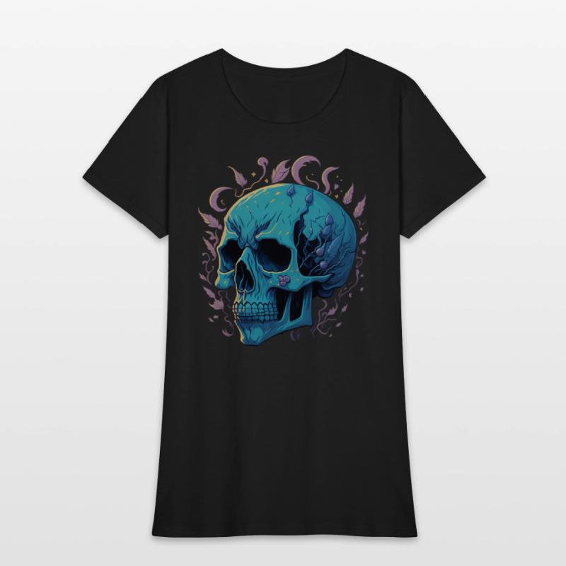 A skull heavy pigment