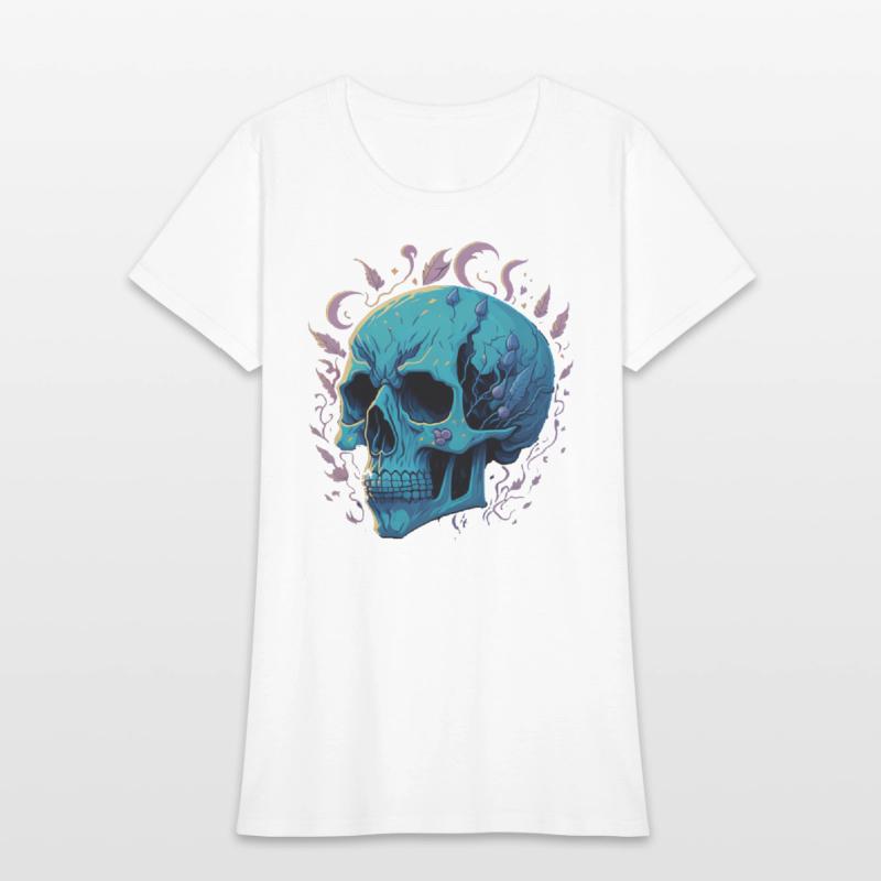 A skull heavy pigment