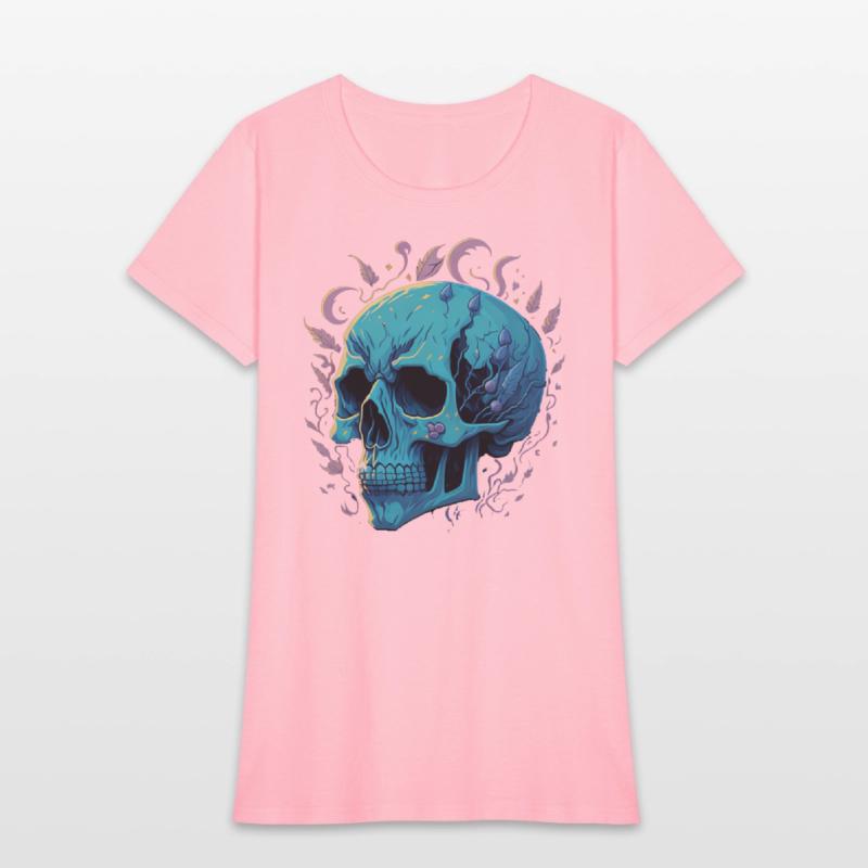 A skull heavy pigment