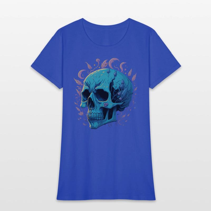 A skull heavy pigment