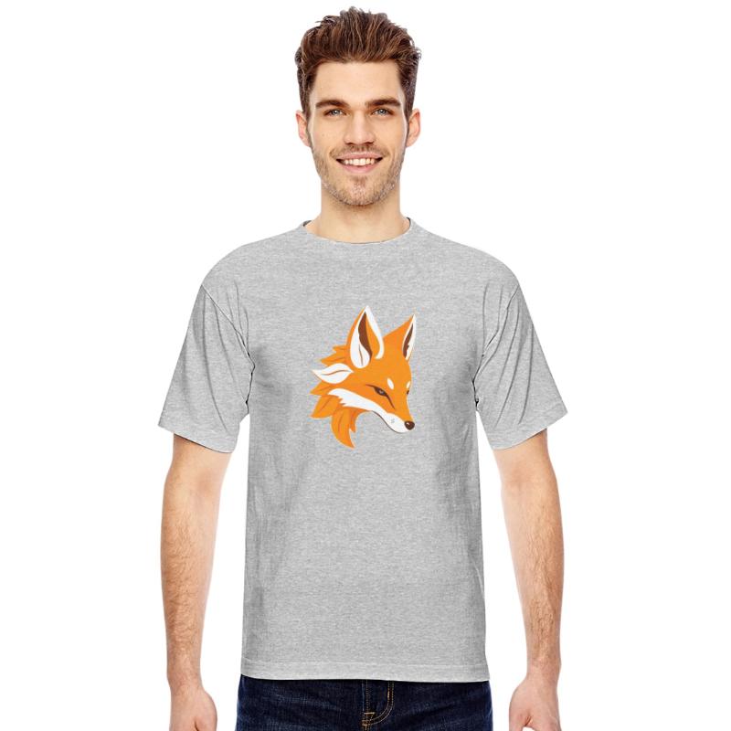 a stylized illustration of a fox's head