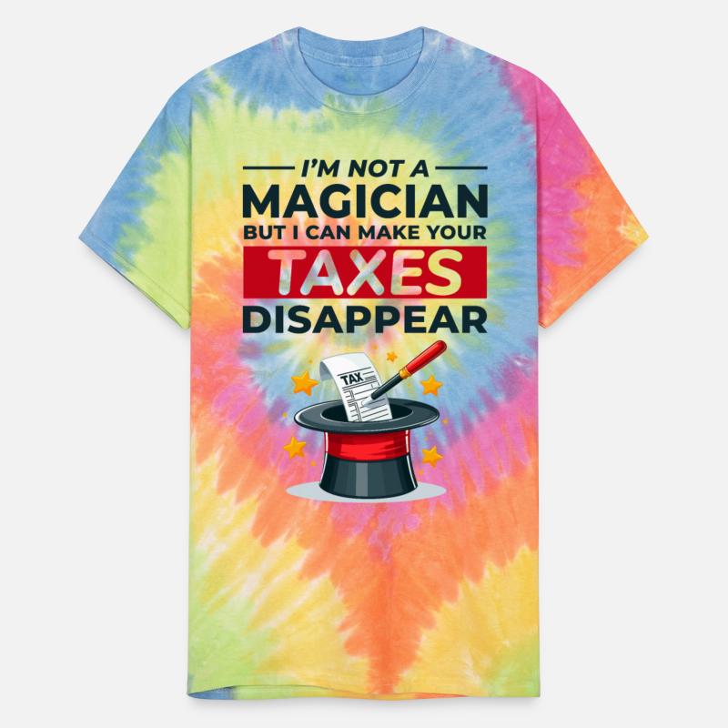 Accountant Magician Making Taxes Disappear Funny