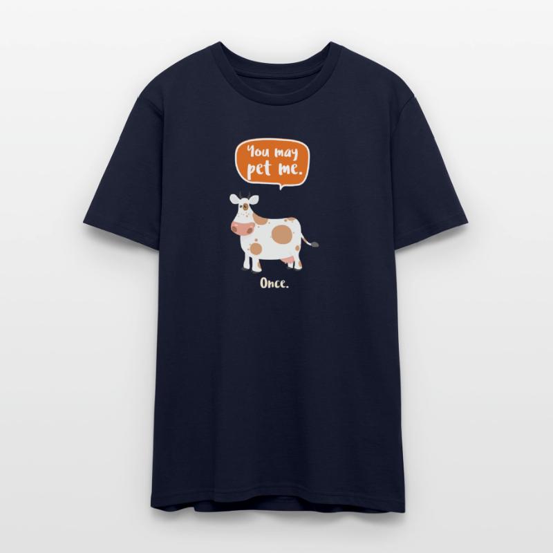 Adorable Cow with Pun Display You May Pet Me