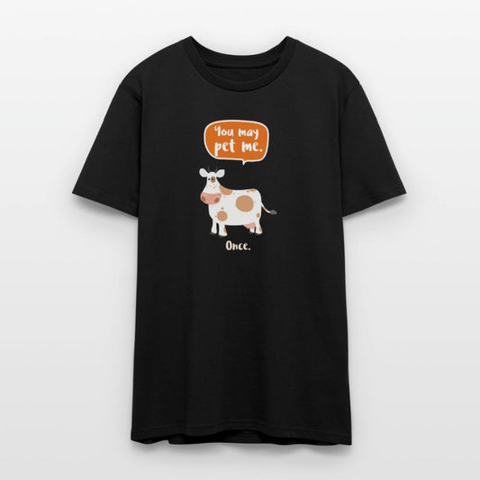 Adorable Cow with Pun Display You May Pet Me