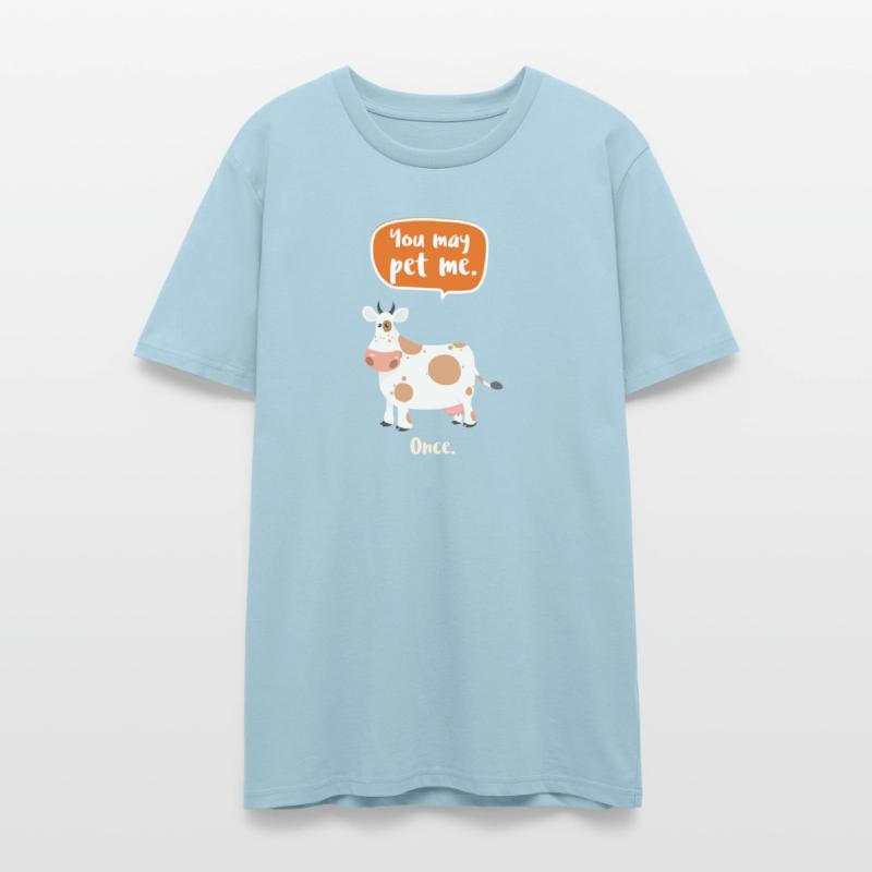 Adorable Cow with Pun Display You May Pet Me