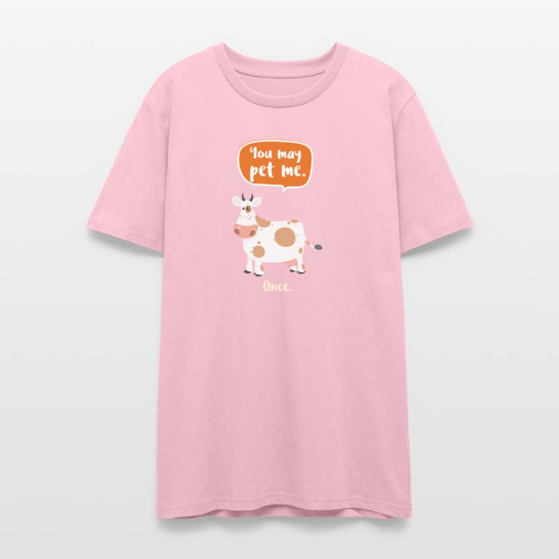 Adorable Cow with Pun Display You May Pet Me