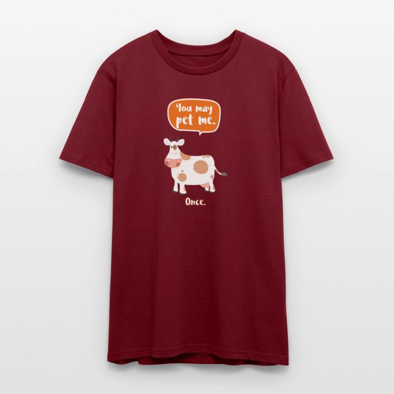 Adorable Cow with Pun Display You May Pet Me