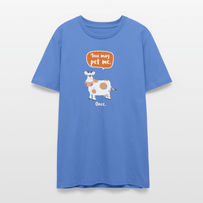 Adorable Cow with Pun Display You May Pet Me