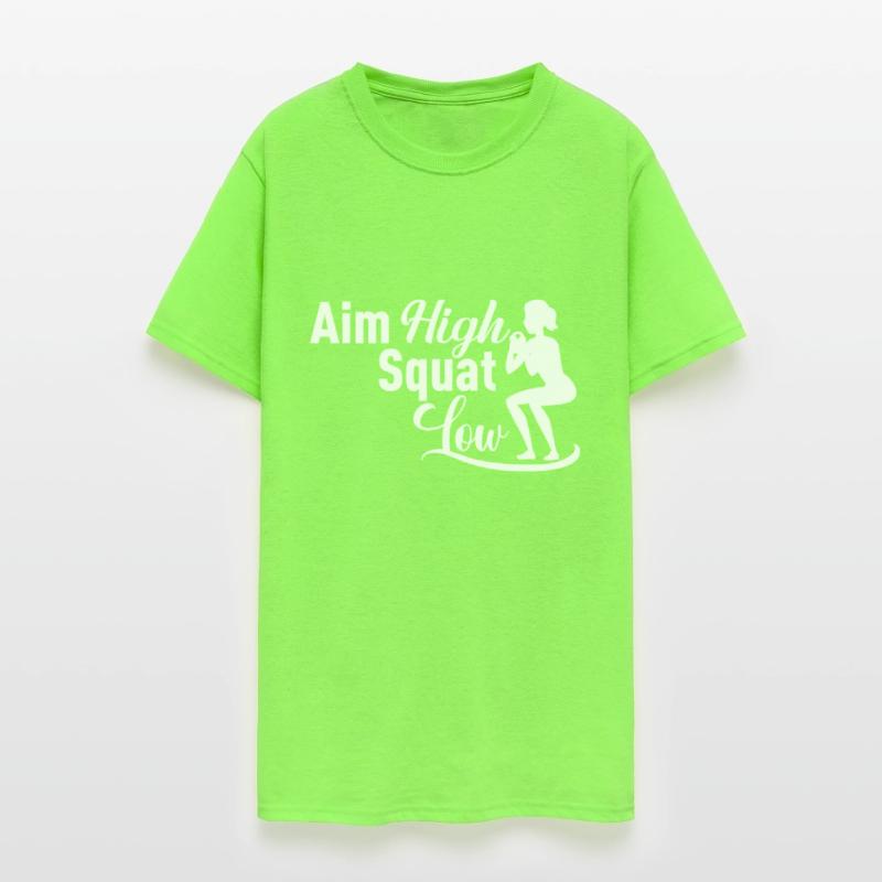Aim high squat low, squat lover, gym gift idea