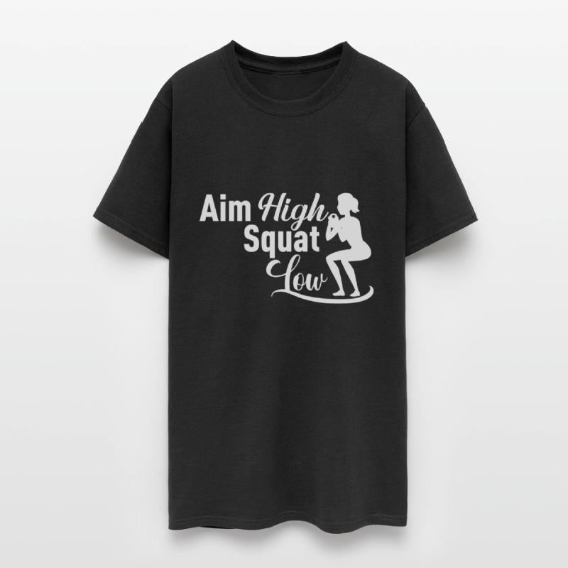 Aim high squat low, squat lover, gym gift idea