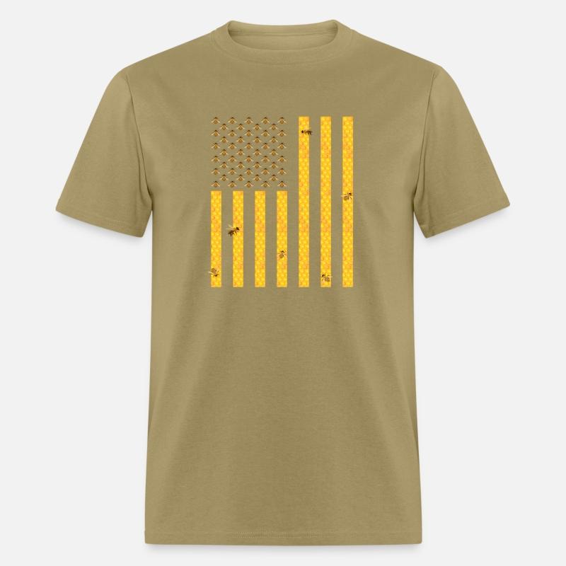 American Flag Honeycomb Honey Bee Beekeeping