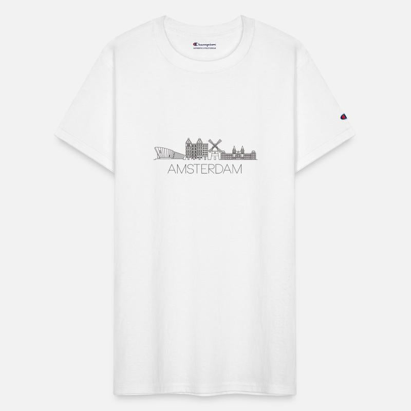 Amsterdam Skyline Elegant Line Art Design