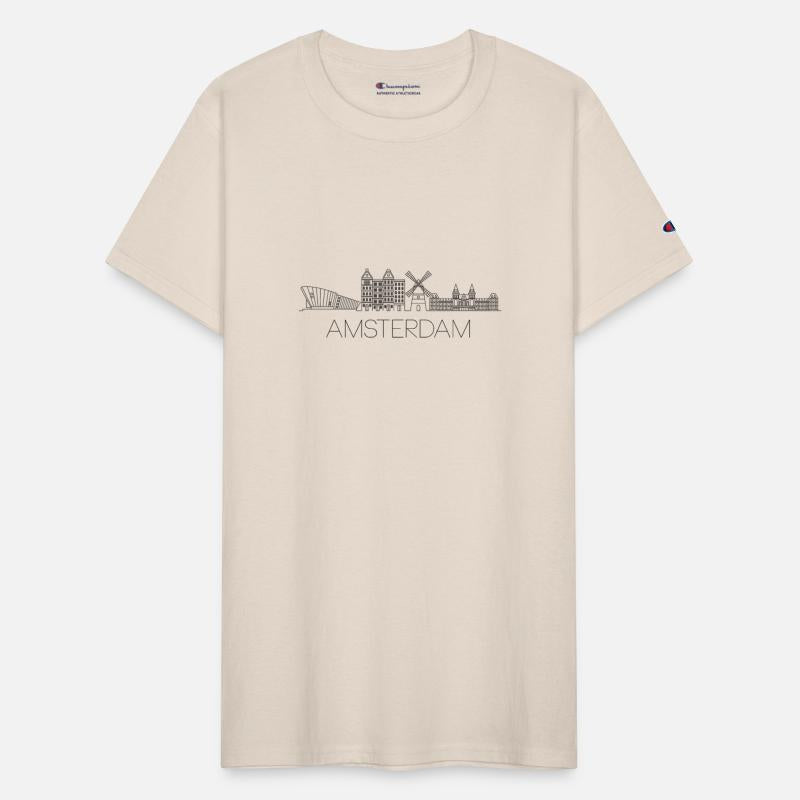 Amsterdam Skyline Elegant Line Art Design